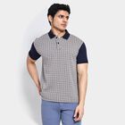 Men's Collared Half Sleeves T-Shirt , नेवी ब्लू, small image number null